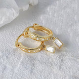 Ovia Diamond Hoops