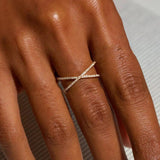 Orlina Gold Cross Ring