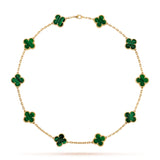 CLOVER | 10 Motive Green Necklace