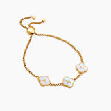 Clover Custom Name Bracelet