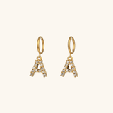 Velora Initial Letter Earrings