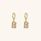 Velora Initial Letter Earrings