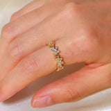 Lunaria Butterfly Ring