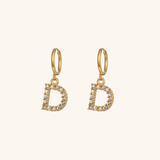 Velora Initial Letter Earrings