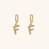 Velora Initial Letter Earrings