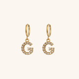 Velora Initial Letter Earrings