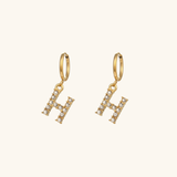Velora Initial Letter Earrings