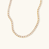 Vela Diamond Tennis Necklace