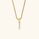 Elaria Letter Initial Diamond Necklace