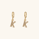 Velora Initial Letter Earrings