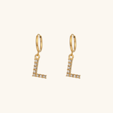 Velora Initial Letter Earrings