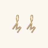 Velora Initial Letter Earrings