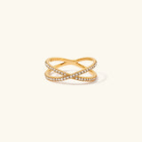 Orlina Gold Cross Ring