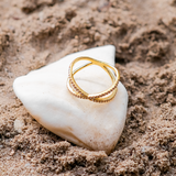 Orlina Gold Cross Ring