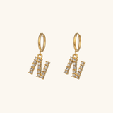 Velora Initial Letter Earrings