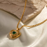 Roselle Gold Heart Necklace