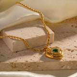 Roselle Gold Heart Necklace