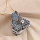 Kyla Gold Solitaire Necklace