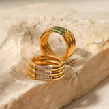 Alira Diamond Gold Ring