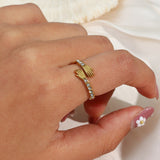 Olivine Gold Ring