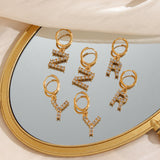 Velora Initial Letter Earrings