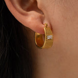 Dely Gold Hoop Earrings
