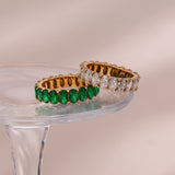 Sami Diamond Simulant Gold Ring