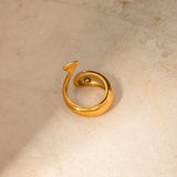 Nysa Gold Serpent Ring