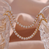 Vela Diamond Tennis Necklace