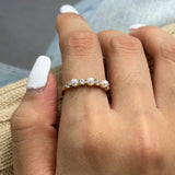 Cira Diamond Pearl Ring
