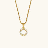 Elaria Letter Initial Diamond Necklace