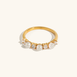 Cira Diamond Pearl Ring