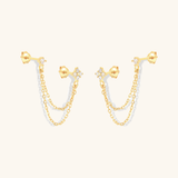 Ziri Diamond Chain Stud