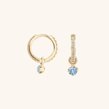 Julinae Reversible Diamond Hoops