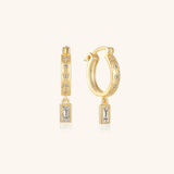 Ovia Diamond Hoops