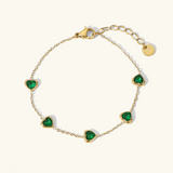 Francia Grünes Herzarmband" could be rewritten as "Francia Green Heart Bracelet.