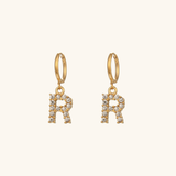 Velora Initial Letter Earrings
