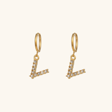 Velora Initial Letter Earrings