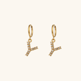 Velora Initial Letter Earrings