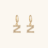 Velora Initial Letter Earrings