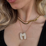 Aven Initial Diamond Necklace