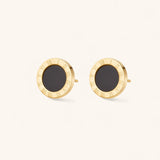 Azalea Black Stud Earrings