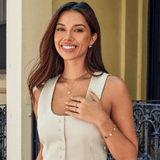 White Blossom Petal Bracelet